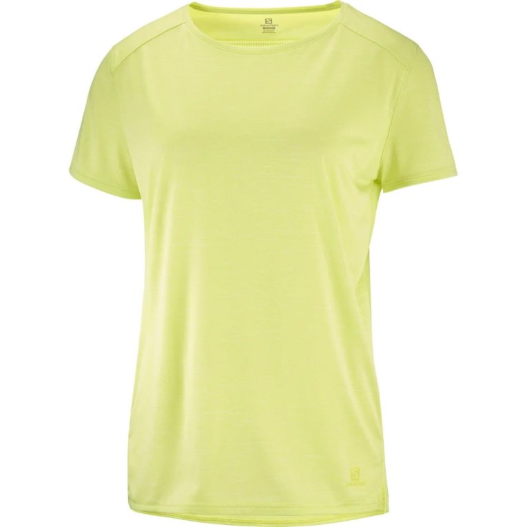 Camiseta Salomon Outline Summer Corta Sleeve Mujer Azules | MX ATLF327